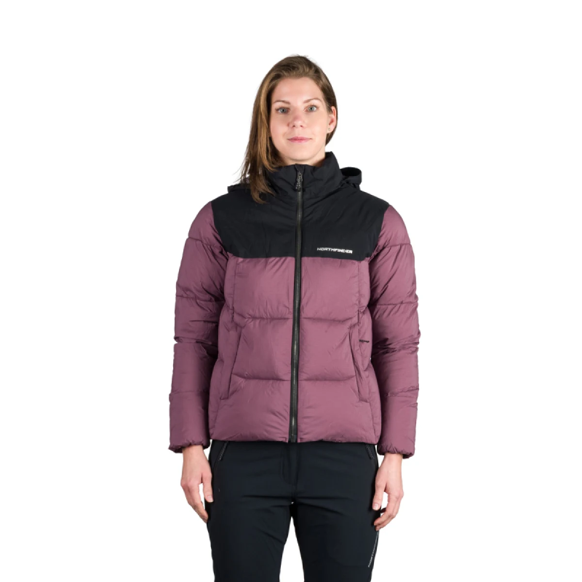 Dámska turistická bunda NORTHFINDER MINDI-676grapeblack · záber 2