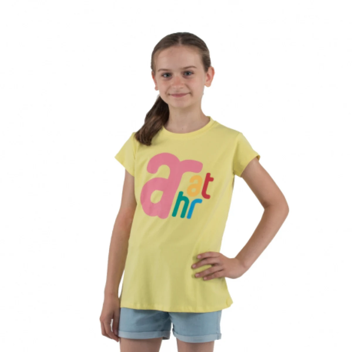 Dívčí tričko s krátkým rukávem AUTHORITY KIDS T-BRANDIK_G_yellow · záber 1