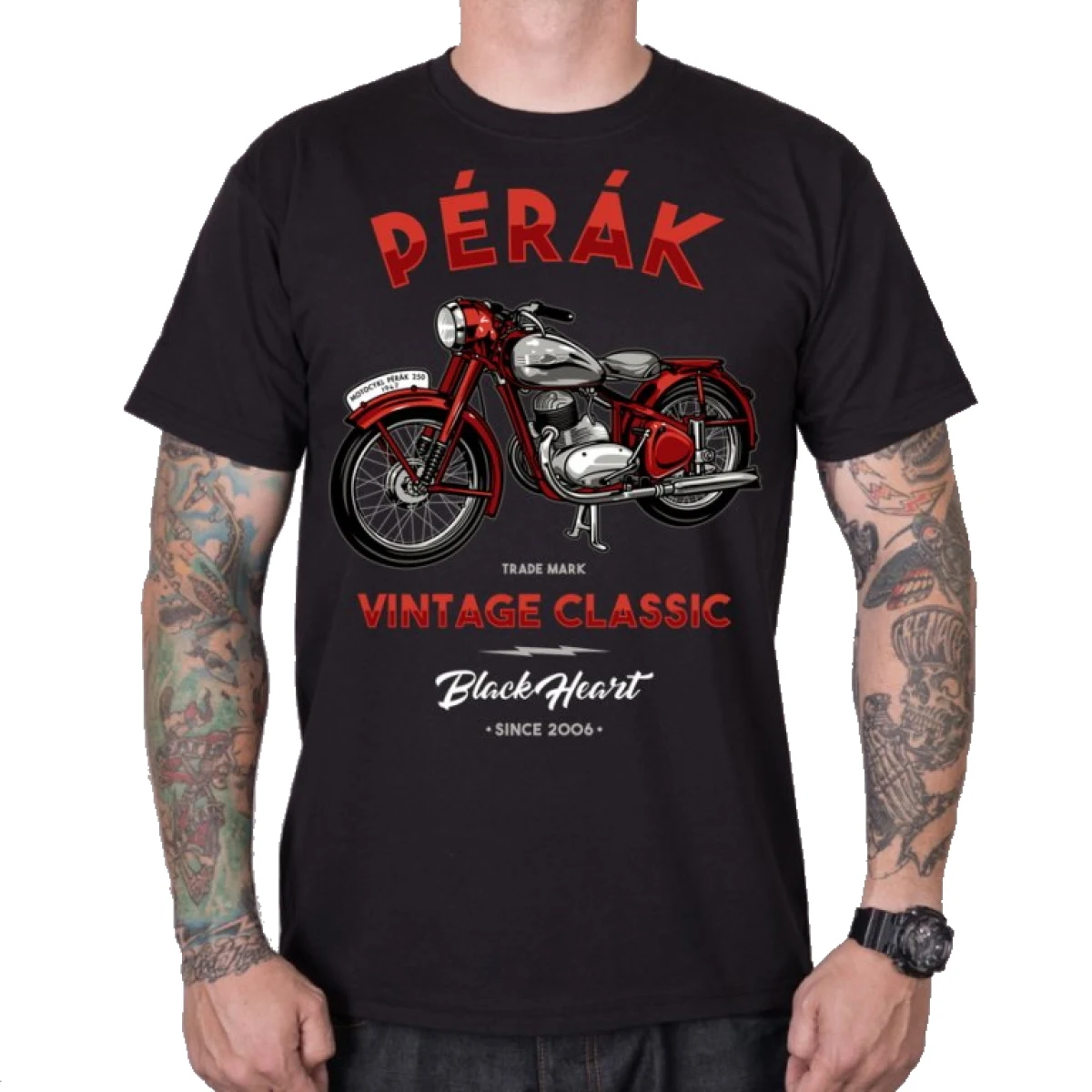 BLACK HEART Pérák čierna - XXL · záber 1