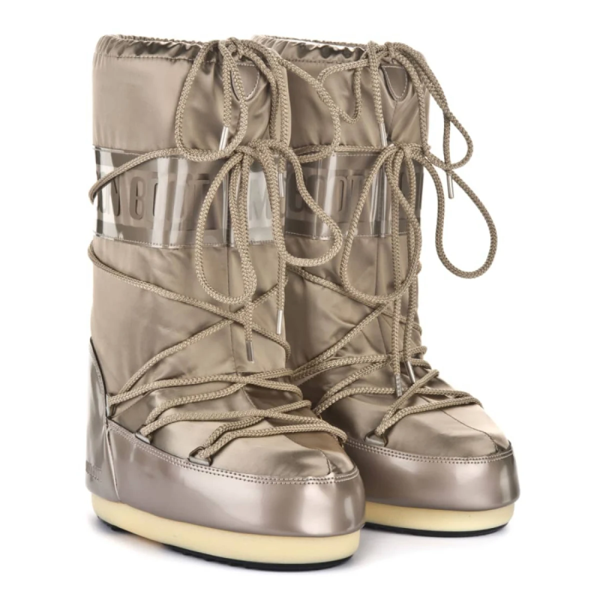 Dámske vysoké zimné topánky MOON BOOT ICON GLANCE, 001 platinum · záber 4