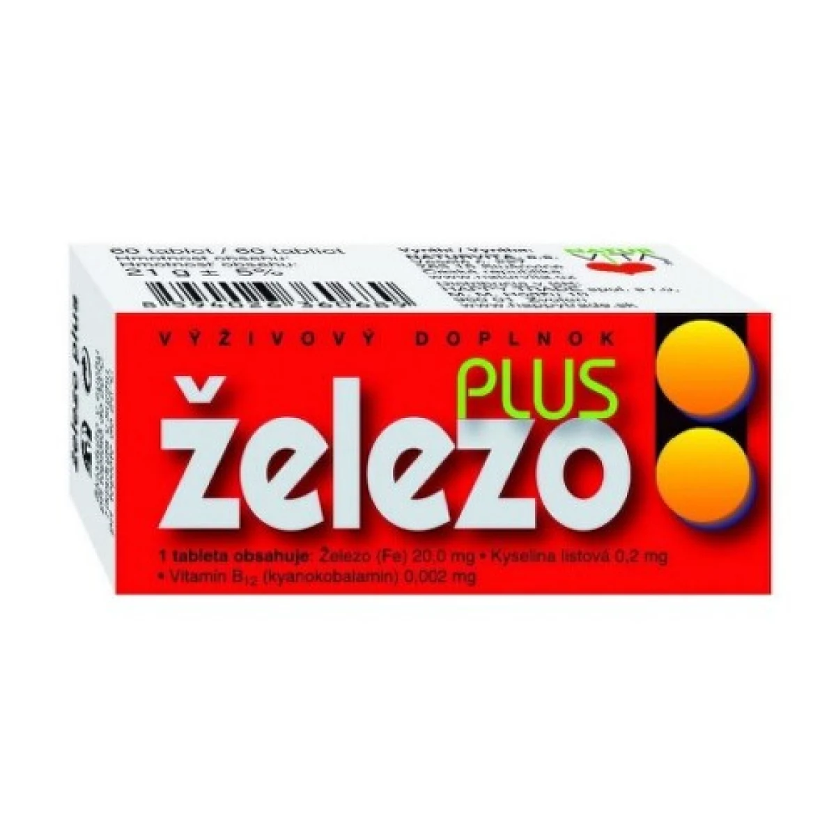 NATURVITA Železo plus 60 tabliet · záber 1