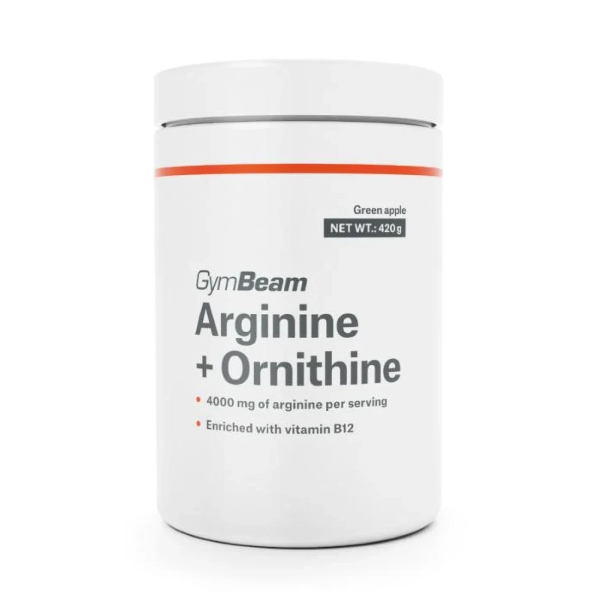 GymBeam Arginine + Ornithine - Příchuť: Zelené jablko | Hmotnost: 0,42 kg | Balení: 20 · záber 4