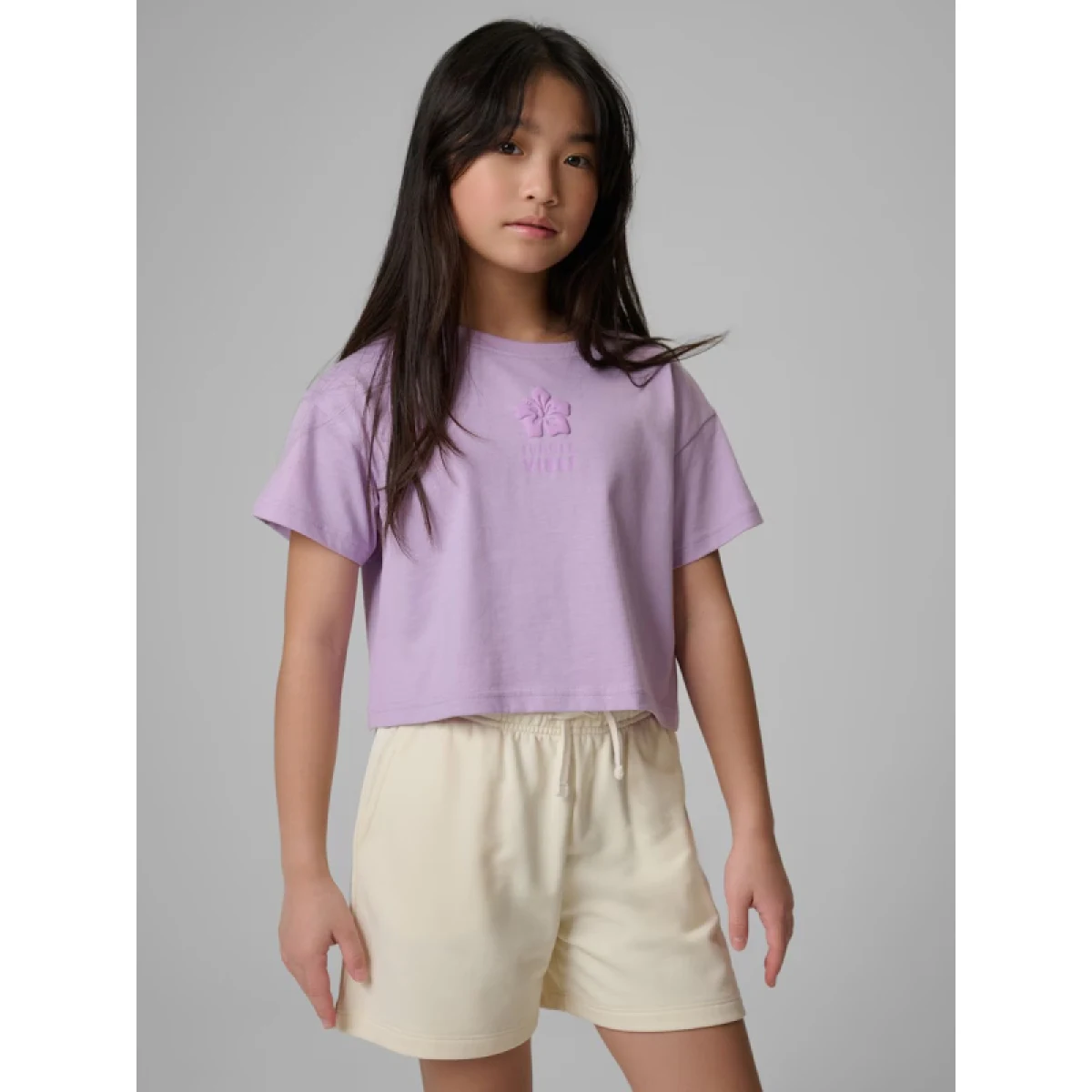 Dievčenské tričko s krátkym rukávom 4F JUNIOR TSHIRT F2941-52S-LIGHT VIOLET · záber 2