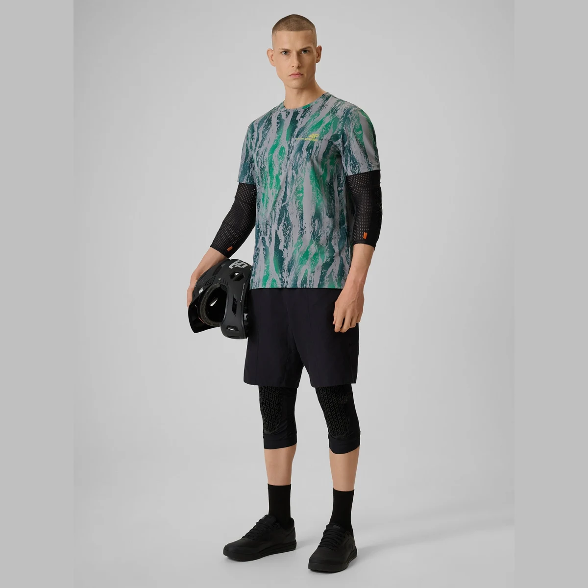 Pánský cyklistický dres - zelený · záber 2