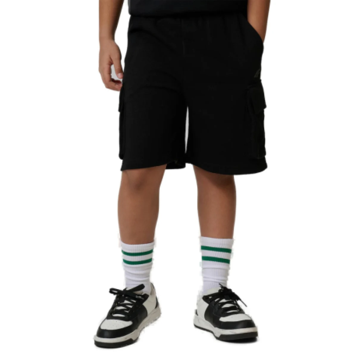 Chlapčenské kraťasy 4F JUNIOR SHORTS CAS M785-20S-DEEP BLACK · záber 1