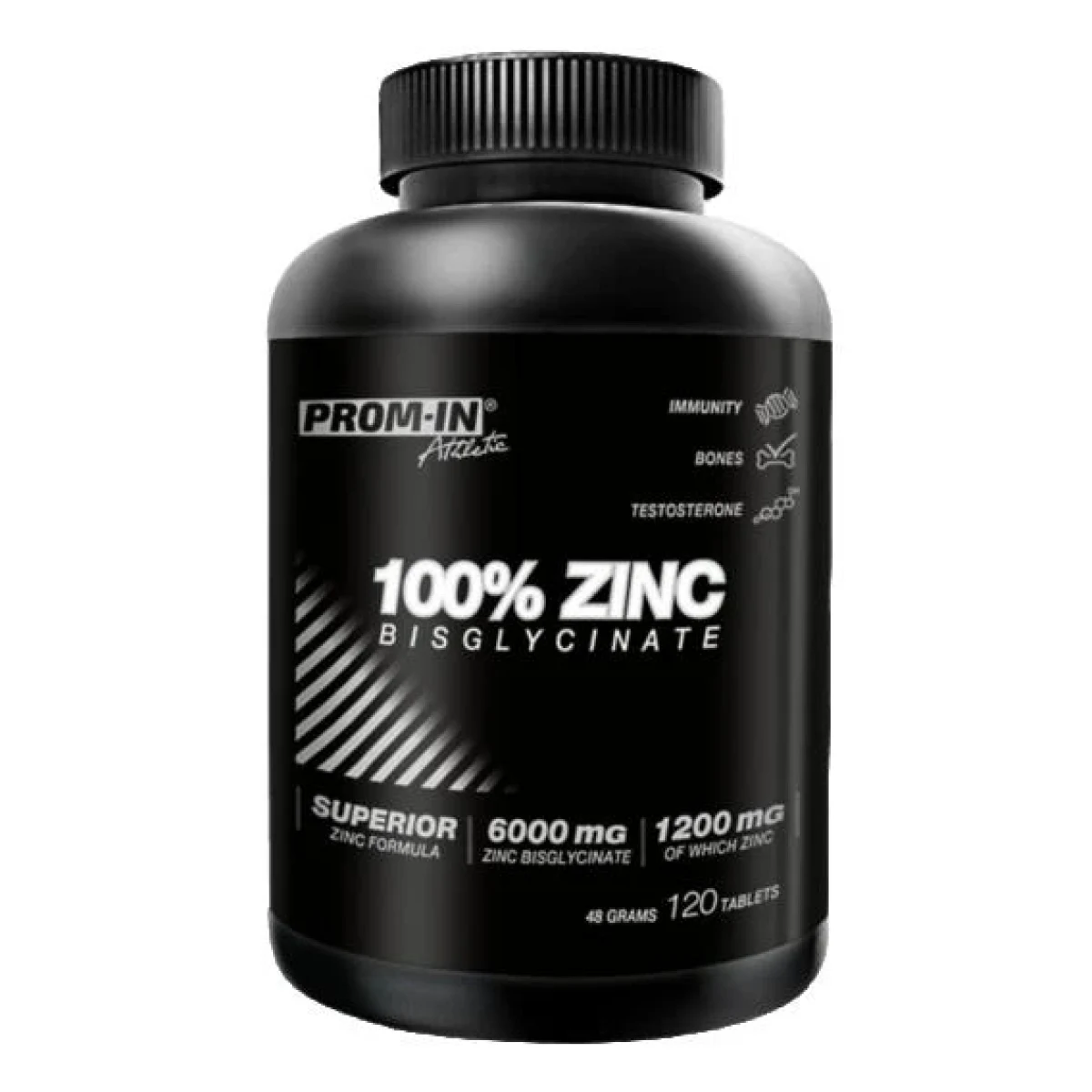 PROM-IN 100% Zinc Bisglycinate 120 tablet · záber 1