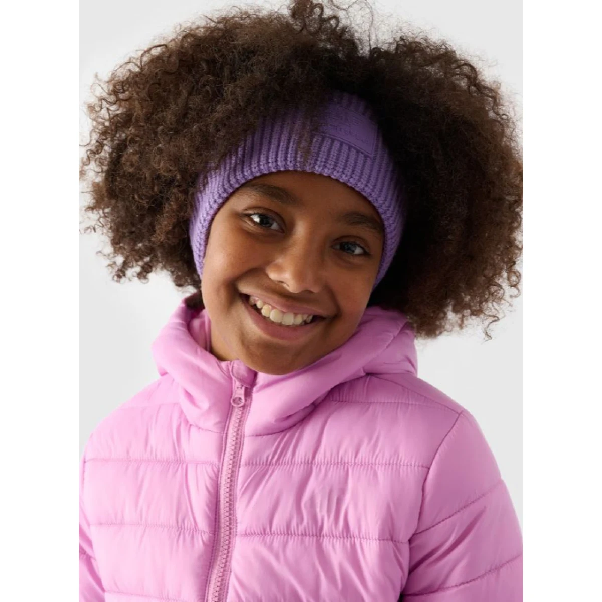 Dívčí bunda 4F JUNIOR DOWN JACKET-JWAW24TDJAF449-54S-PINK · záber 2