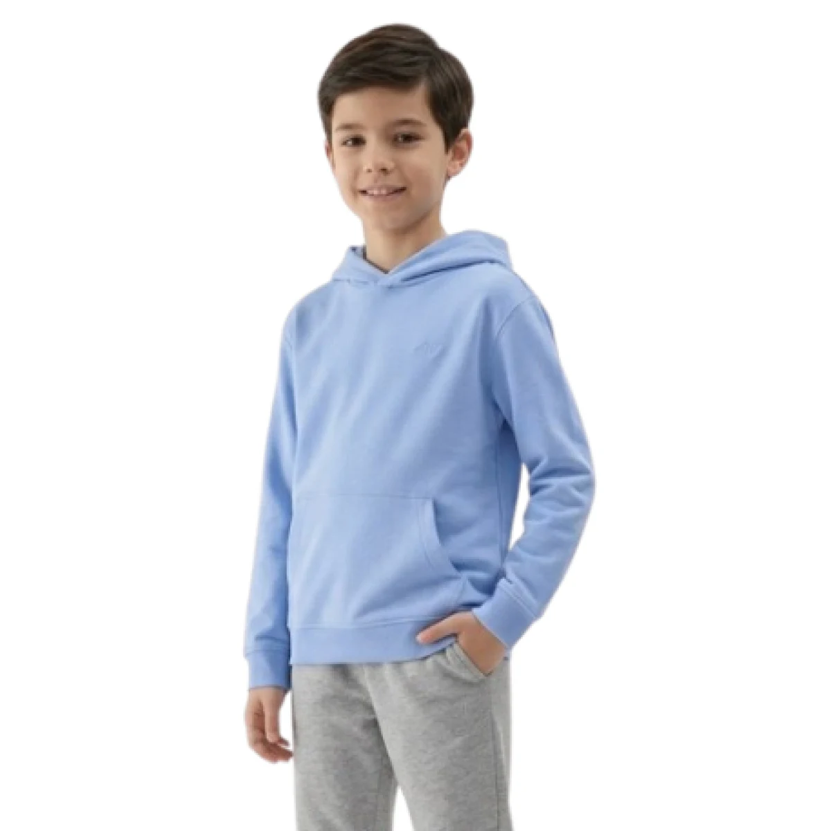 Chlapčenská mikina s kapucňou 4F JUNIOR SWEATSHIRT M2325-33S-BLUE · záber 1