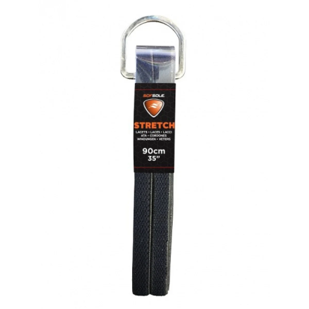 Šnúrky do topánok SOFSOLE STRETCH Black · záber 1