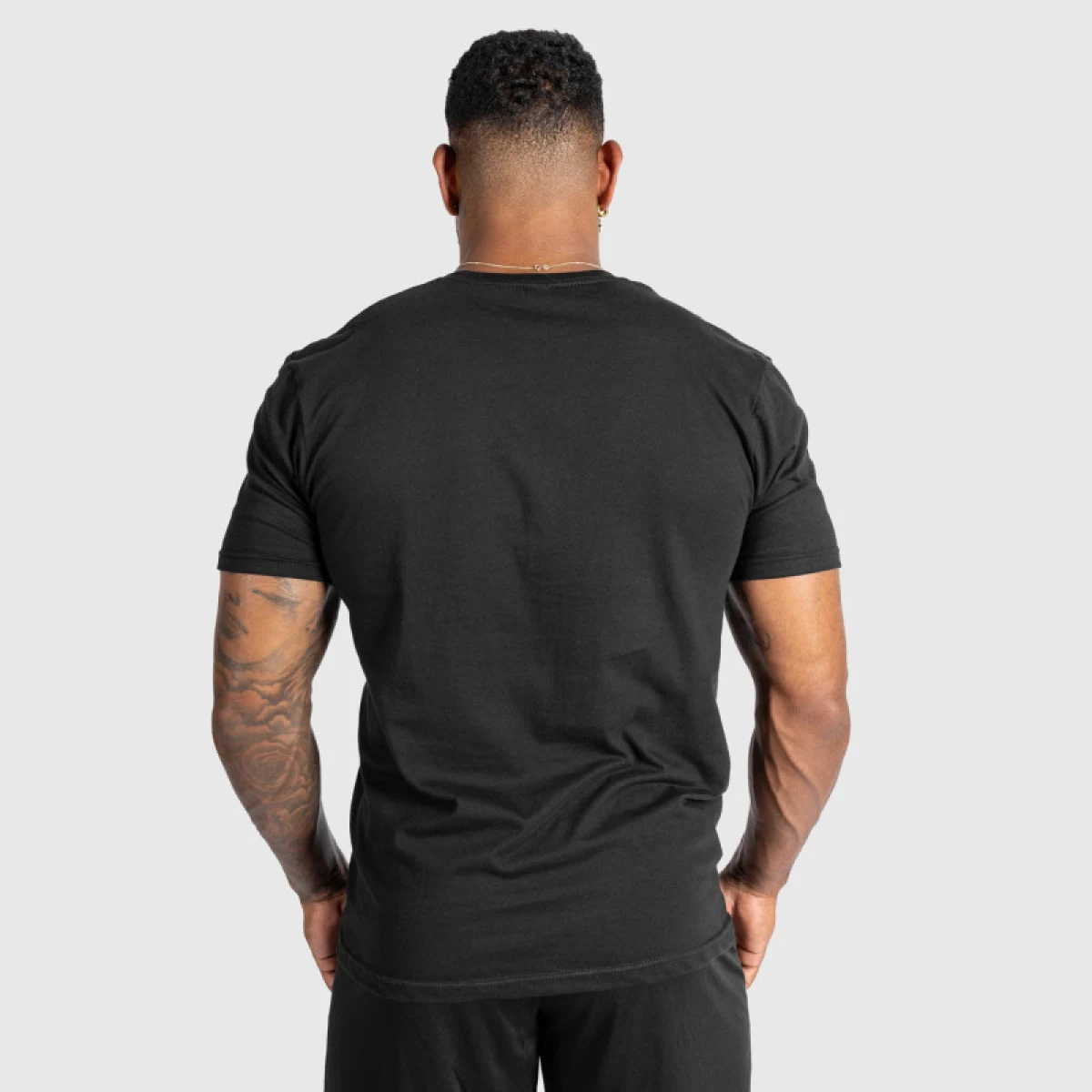 Pánske fitness tričko Iron Aesthetics Glam, čierne · záber 5