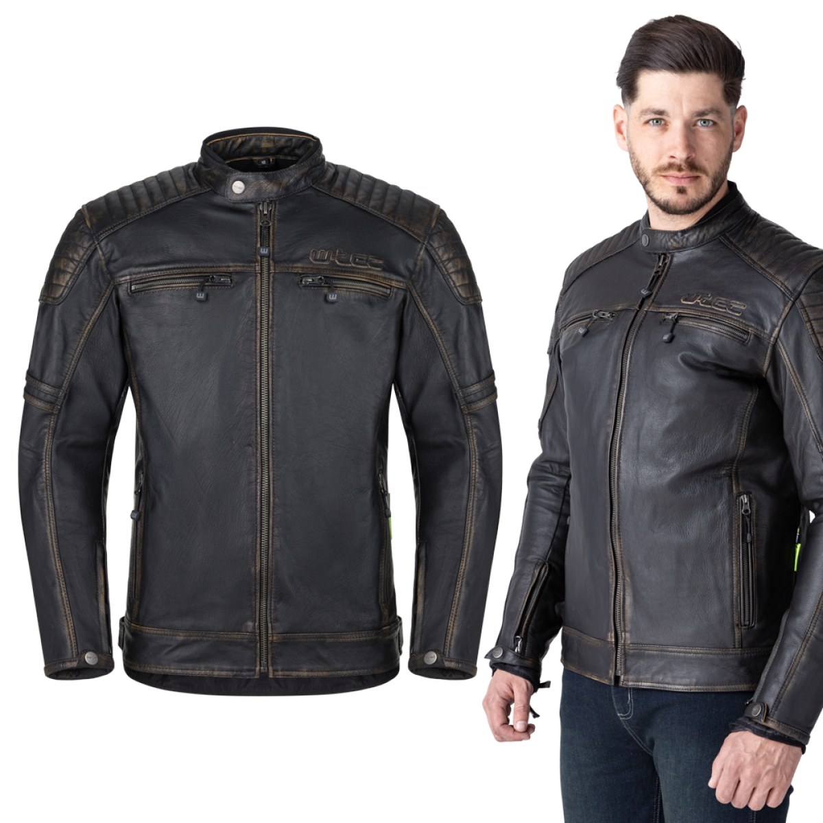 W-TEC Mungelli EVO vintage čierno-hnedá - XXL rozšírená · záber 1