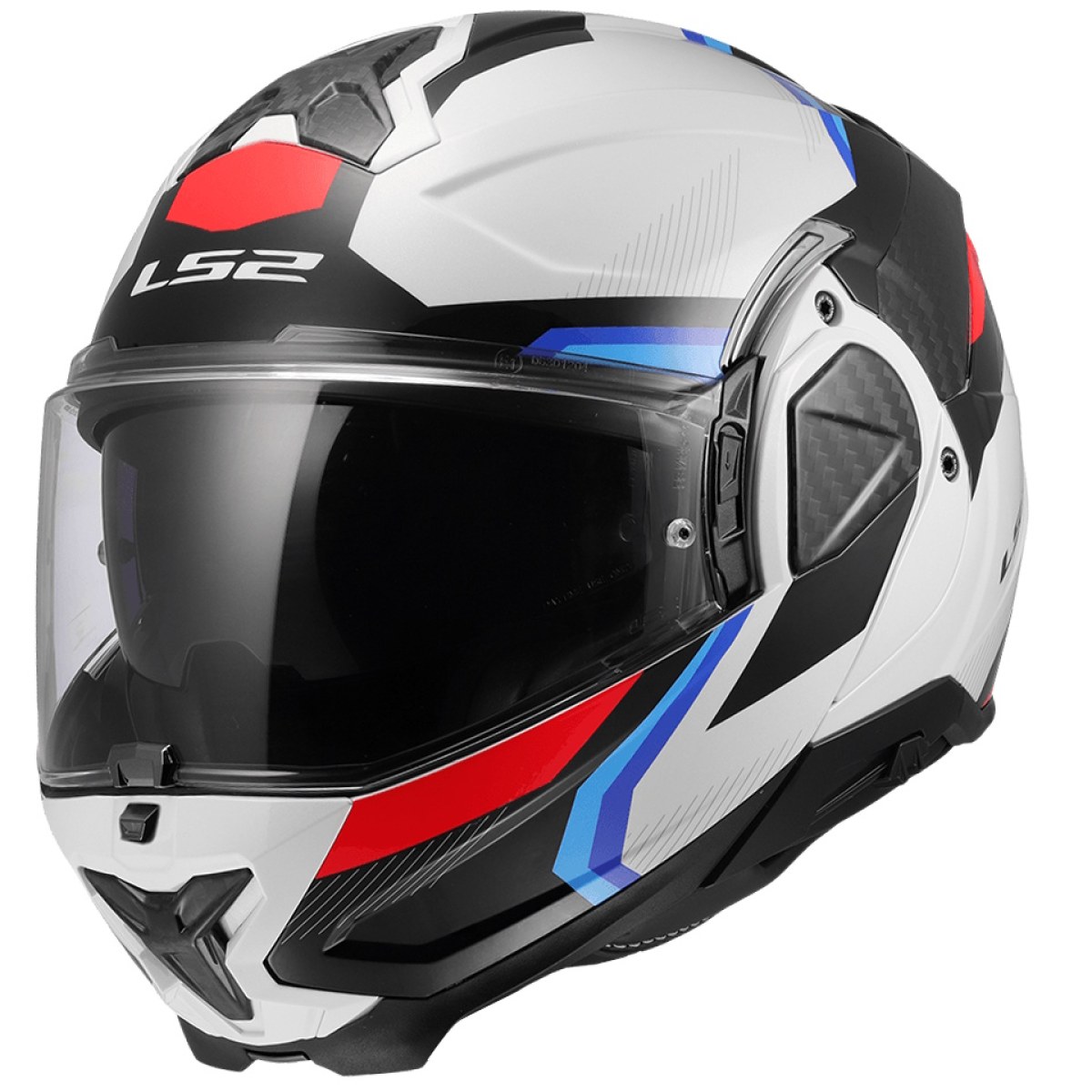 LS2 FF910 Advant II Triple White Blue Red L (59-60) · záber 1