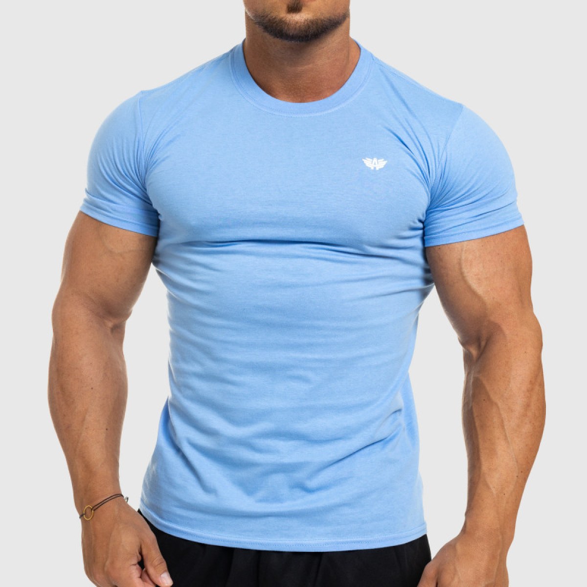 Pánske fitness tričko Iron Aesthetics Standard, modré · záber 1