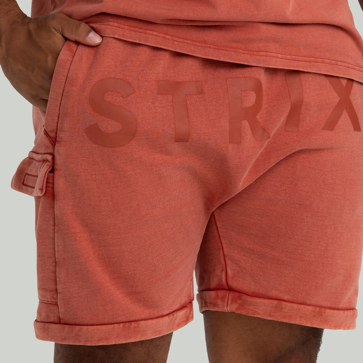 STRIX Shorts Washed Terra - Velikost: L | Barva: Oranžová | Hmotnost: 0,64 kg | Balení: 33 · záber 2