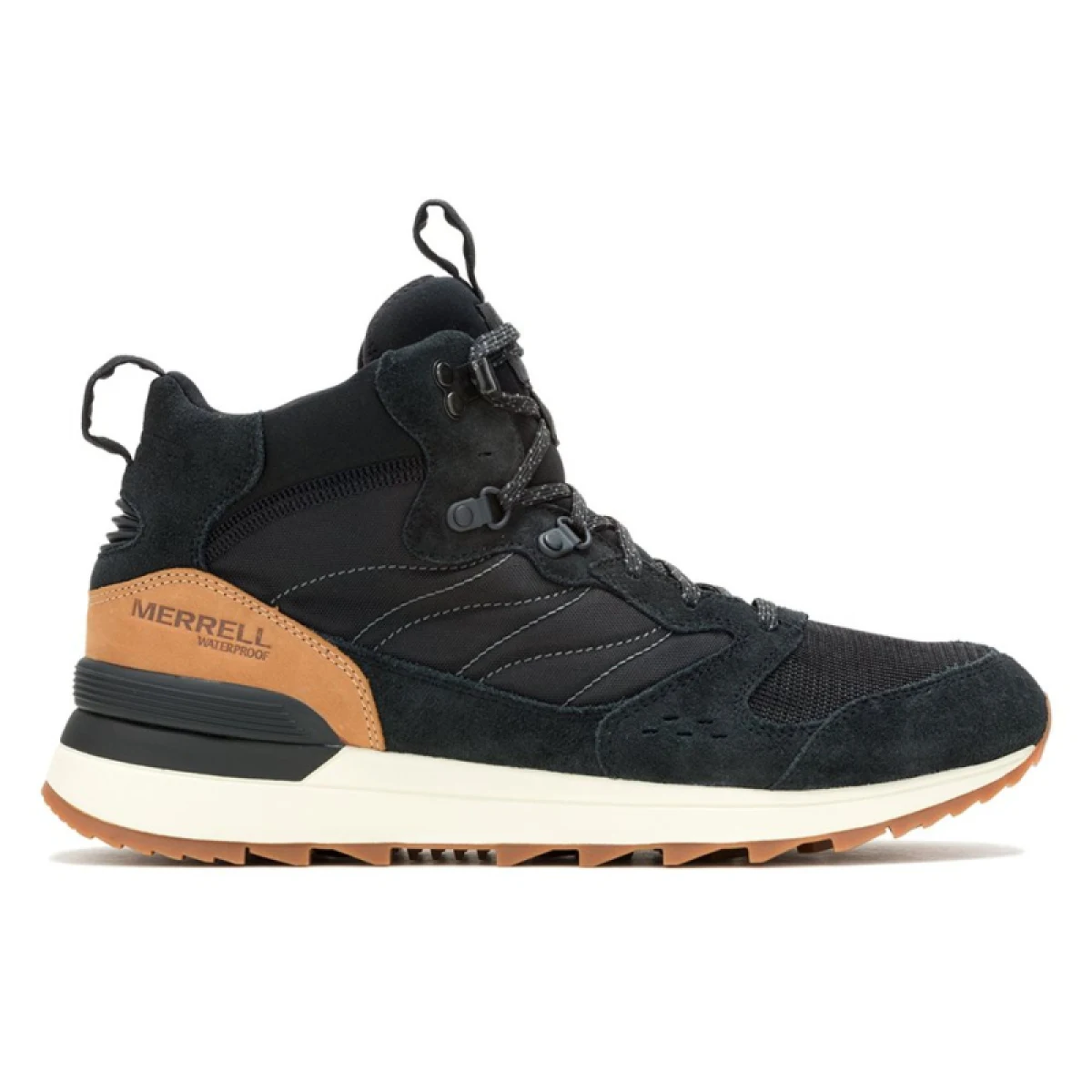 Pánske členkové zimné topánky MERRELL Alpine 83 SNKR Recraft Mid WP black · záber 2