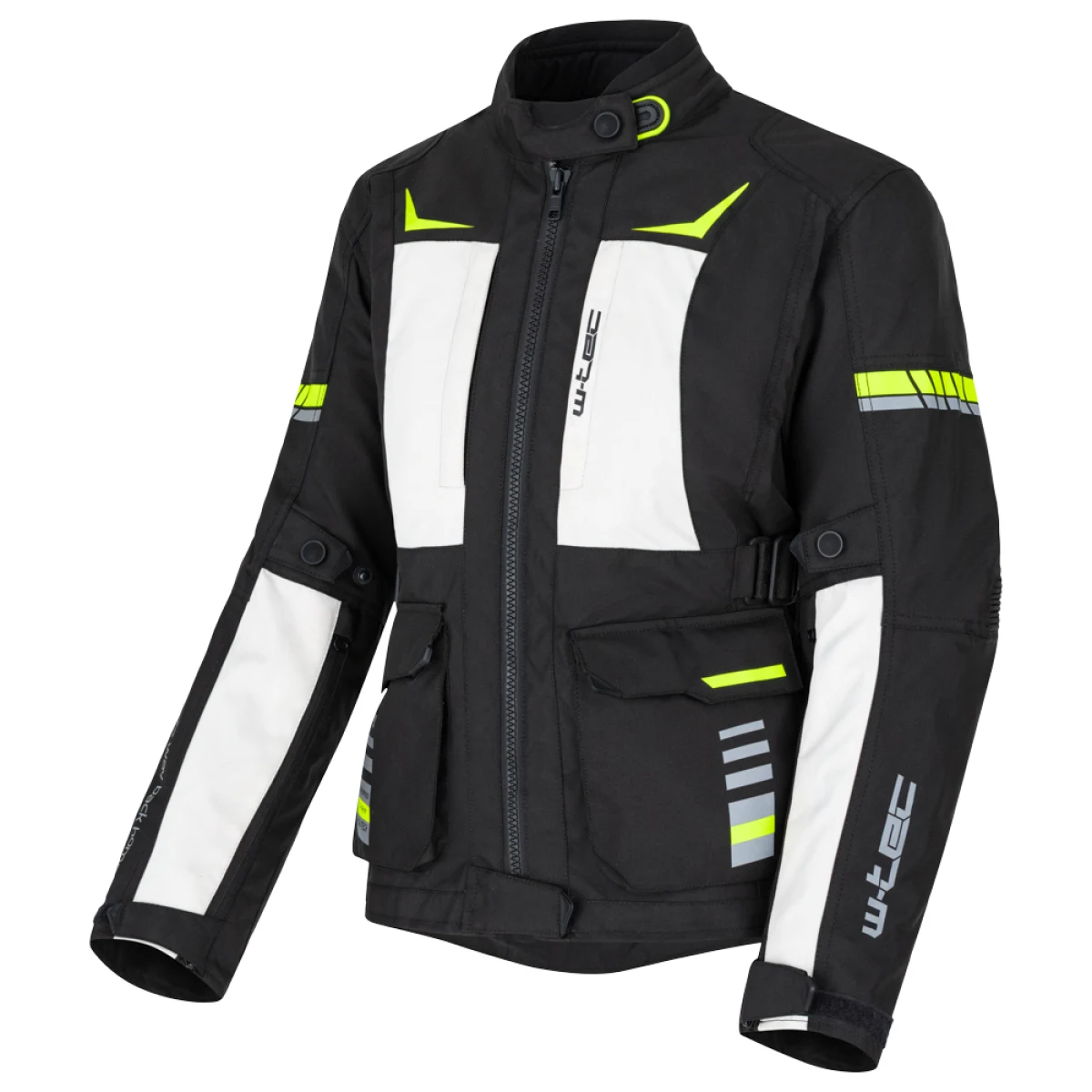 Dámska moto bunda W-TEC Warao Lady Farba čierna-fluo, · záber 4
