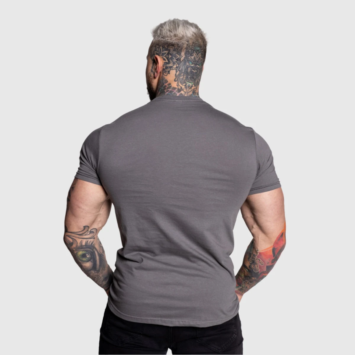 Pánske športové tričko Iron Aesthetics Circle, charcoal · záber 6