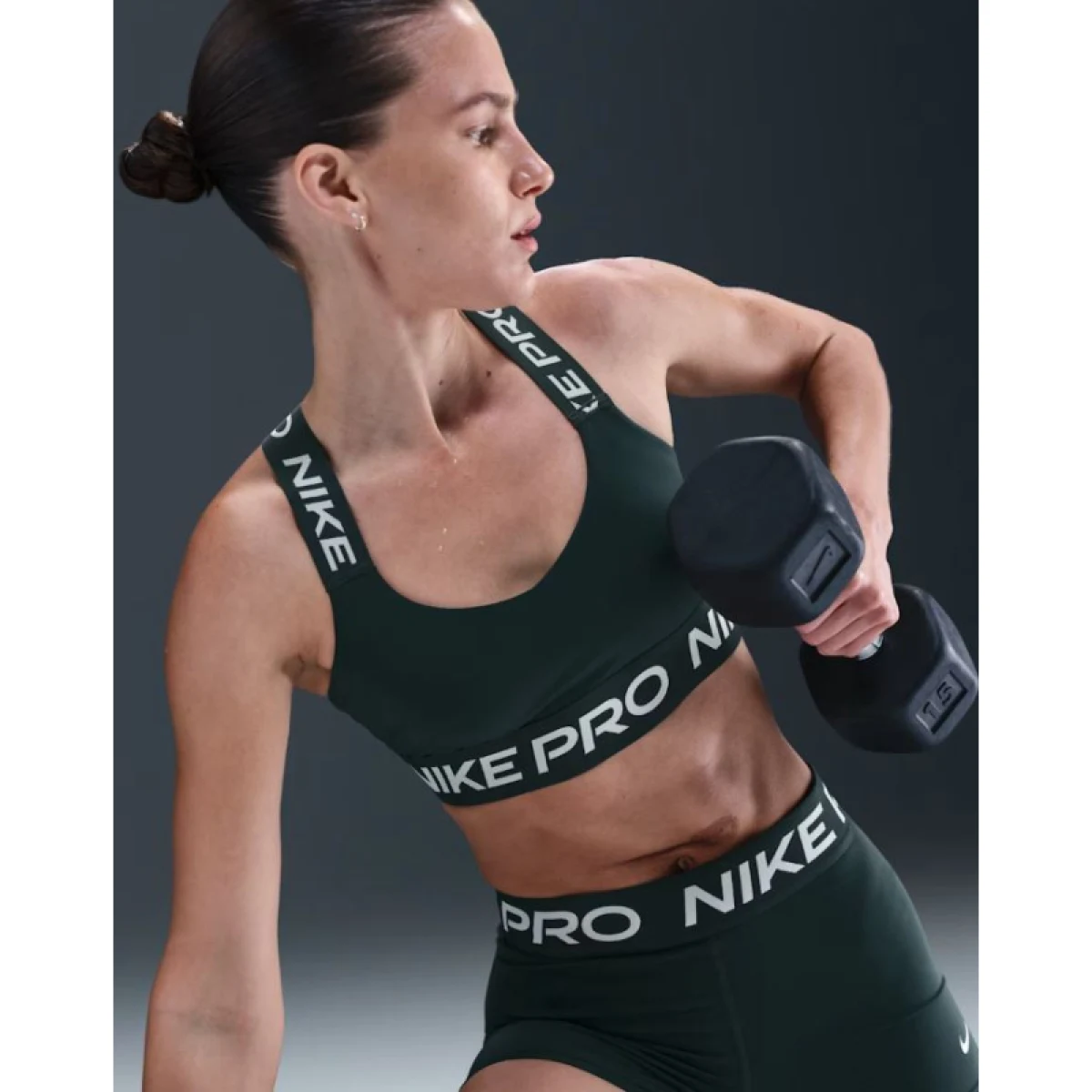 Dámska tréningová športová podprsenka NIKE PRO W NP BRA TT SEAWEED SEAWEED WHITE · záber 3