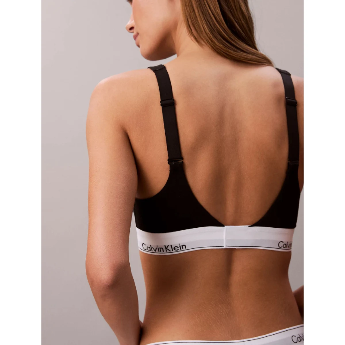 Dámska podprsenka CALVIN KLEIN Lift Bralette Icon Cotton Modal black · záber 5