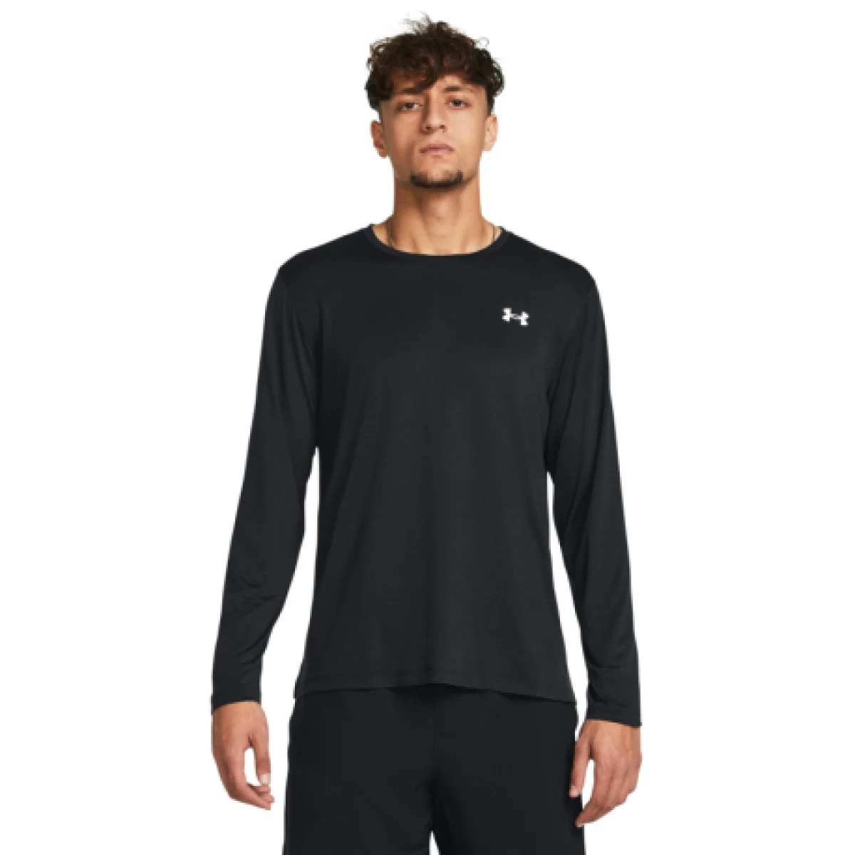Pánské tréninkové tričko s dlouhým rukávem UNDER ARMOUR UA LAUNCH LONGSLEEVE-BLK · záber 1