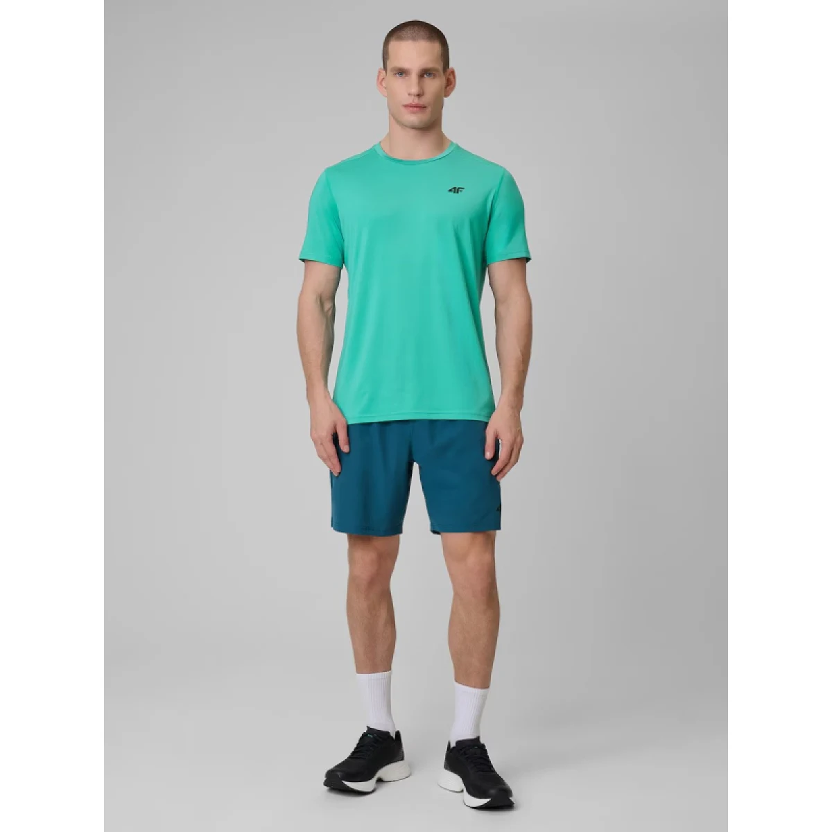 Pánské tréninkové tričko s krátkým rukávem 4F TSHIRT FNK M1785-46S-TEAL · záber 5