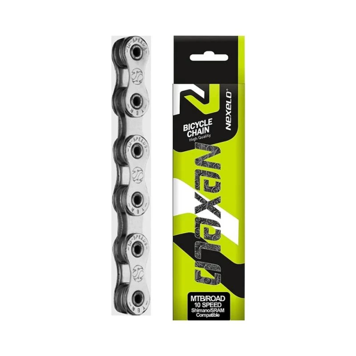 Nexelo 10 Rychlostí Stříbrný Light řetěz · záber 1