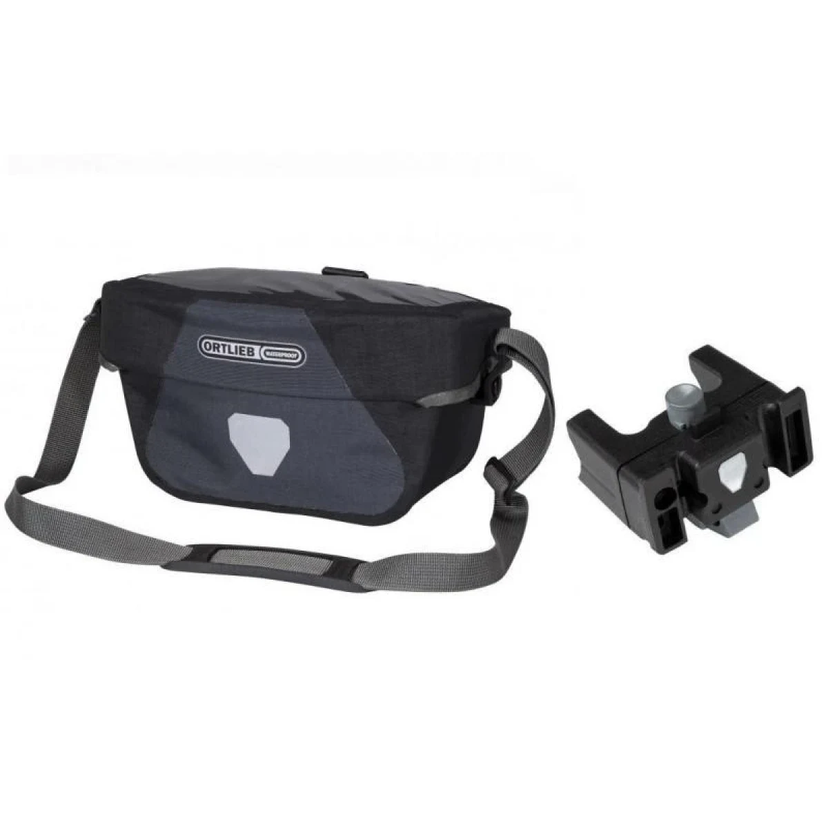 ORTLIEB Ultimate 6S Plus vodotěsná řidítková brašna + Mounting Set bez zámku · záber 1