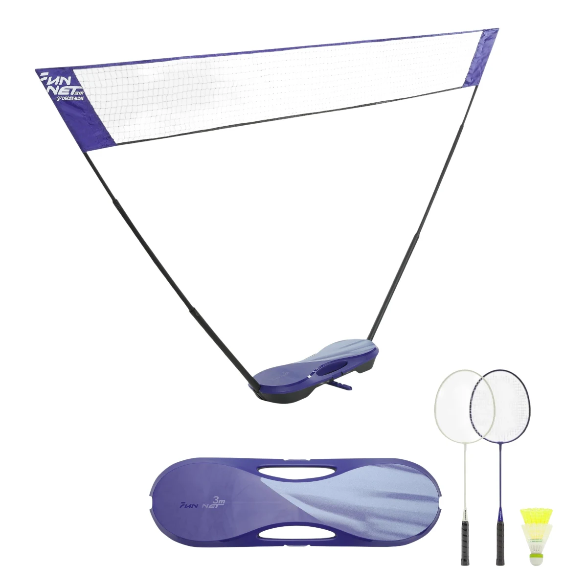 DECATHLON Bedmintonová súprava Fun 3m modrá bez · záber 1