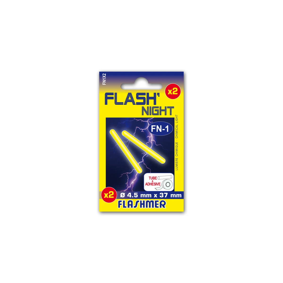 FLASHMER Svietiaca tyčinka Stick Light 4,5 mm 2 ks na lov v mori · záber 1
