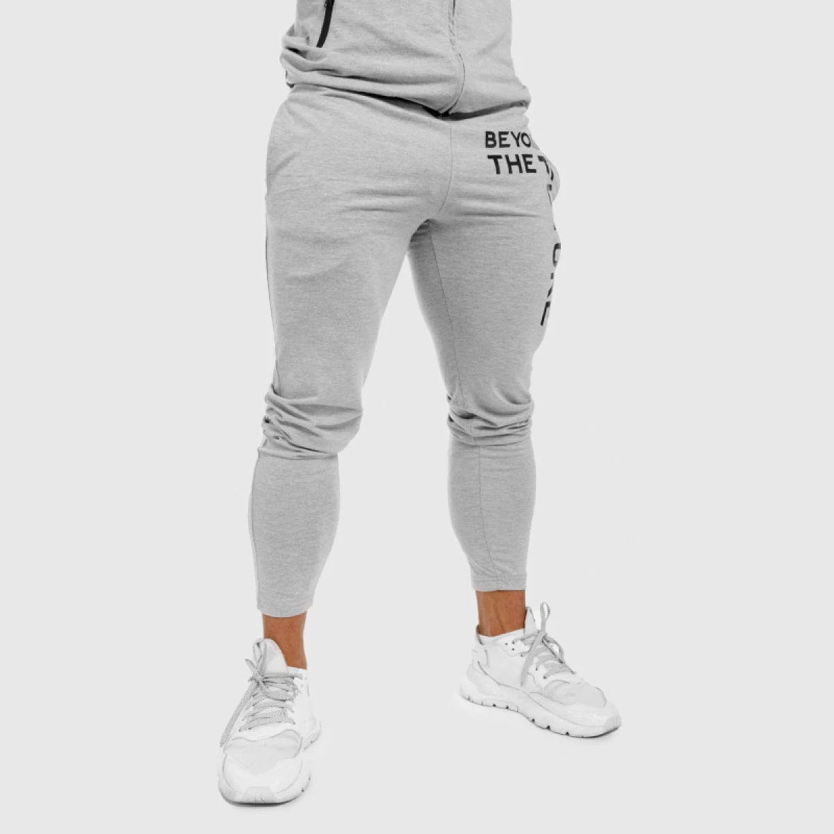 Pánske SlimFit tepláky Beyond the Future, sivé · záber 2