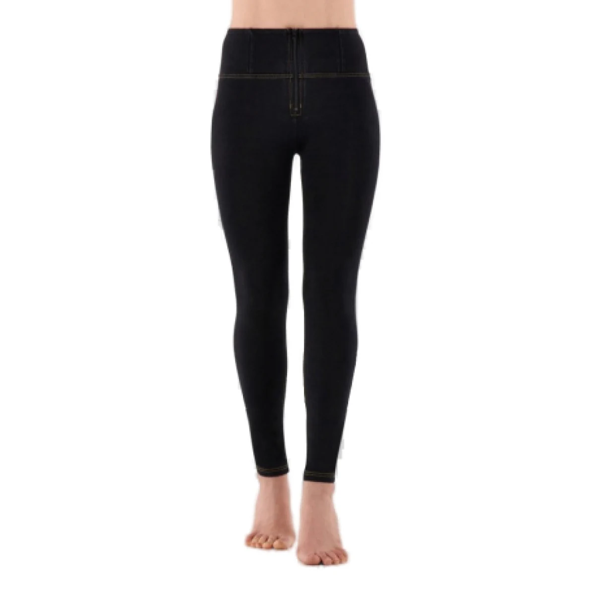 Női jeggings nadrág FREDDY WR.UP® skinny high waist push up jeggings in organic fabric-Black · záber 1