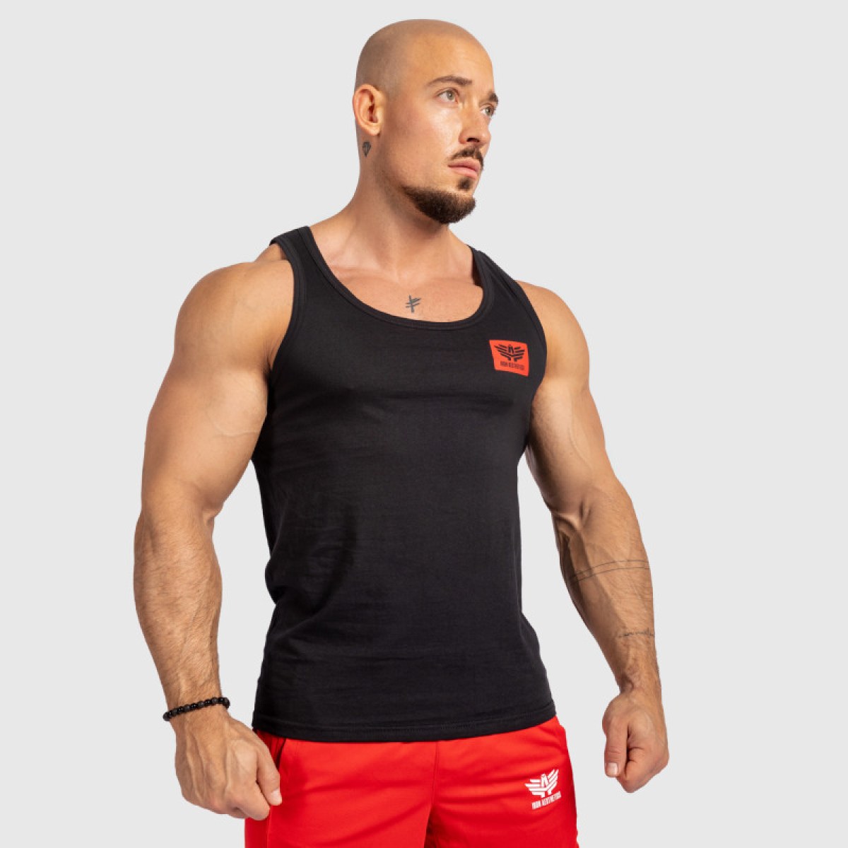 Pánske fitness tielko Iron Aesthetics Control, čierne · záber 3
