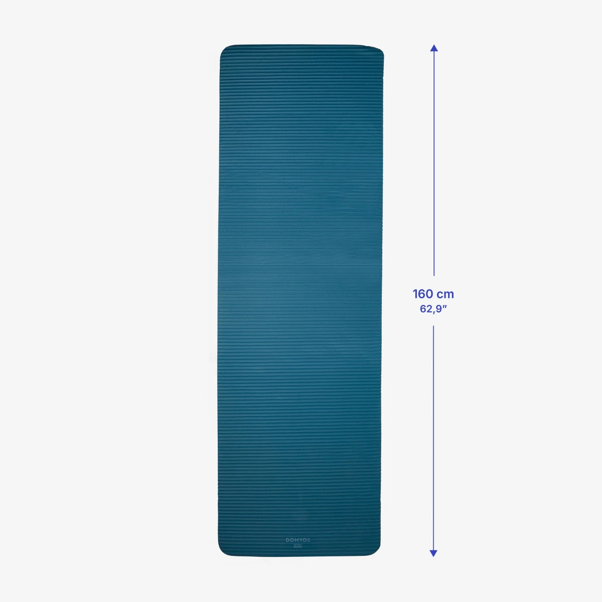 DOMYOS Podložka na pilates Confort 100 modrá 160 cm × 55 cm × 10 mm bez · záber 2