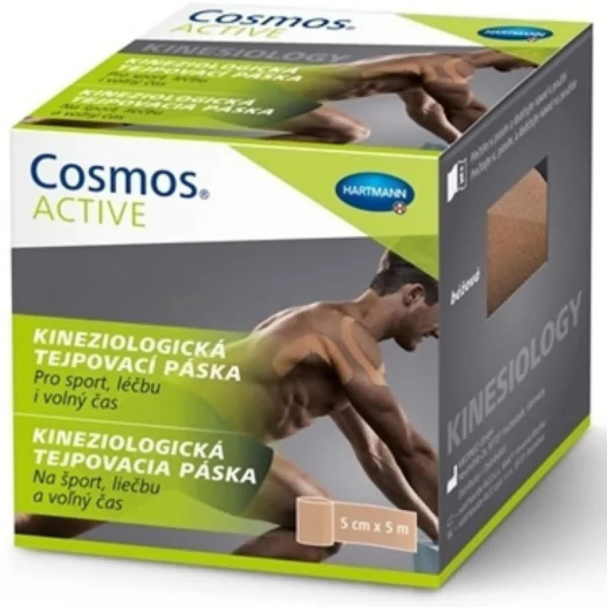 Cosmos Active Kineziologická tejpovacia páska béžová 5cm x 5 m 1 ks · záber 2