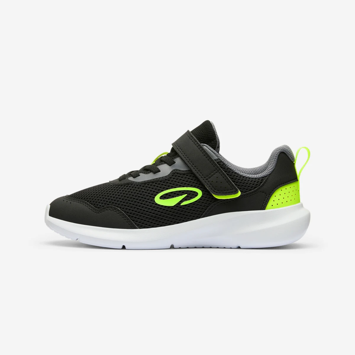 DECATHLON Detská priedušná športová obuv PLAY SPORTY čierno-žltá 32 · záber 1