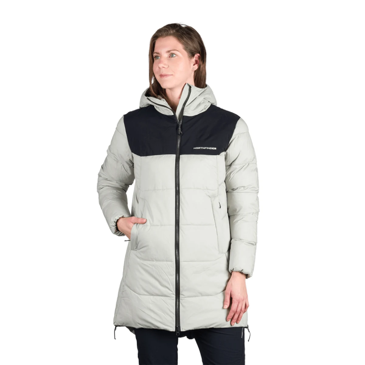 Dámska turistická bunda NORTHFINDER RHIANNON 807lightgreenblack · záber 3