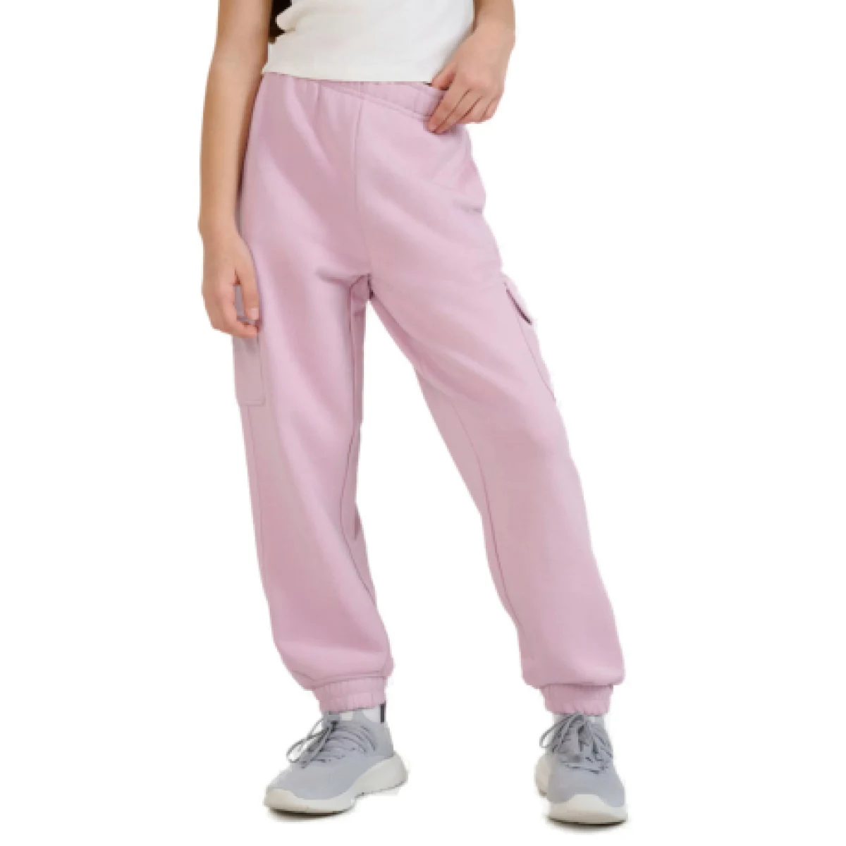 Dívčí tepláky 4F JUNIOR TROUSERS CAS F1135-52S-LIGHT VIOLET · záber 1