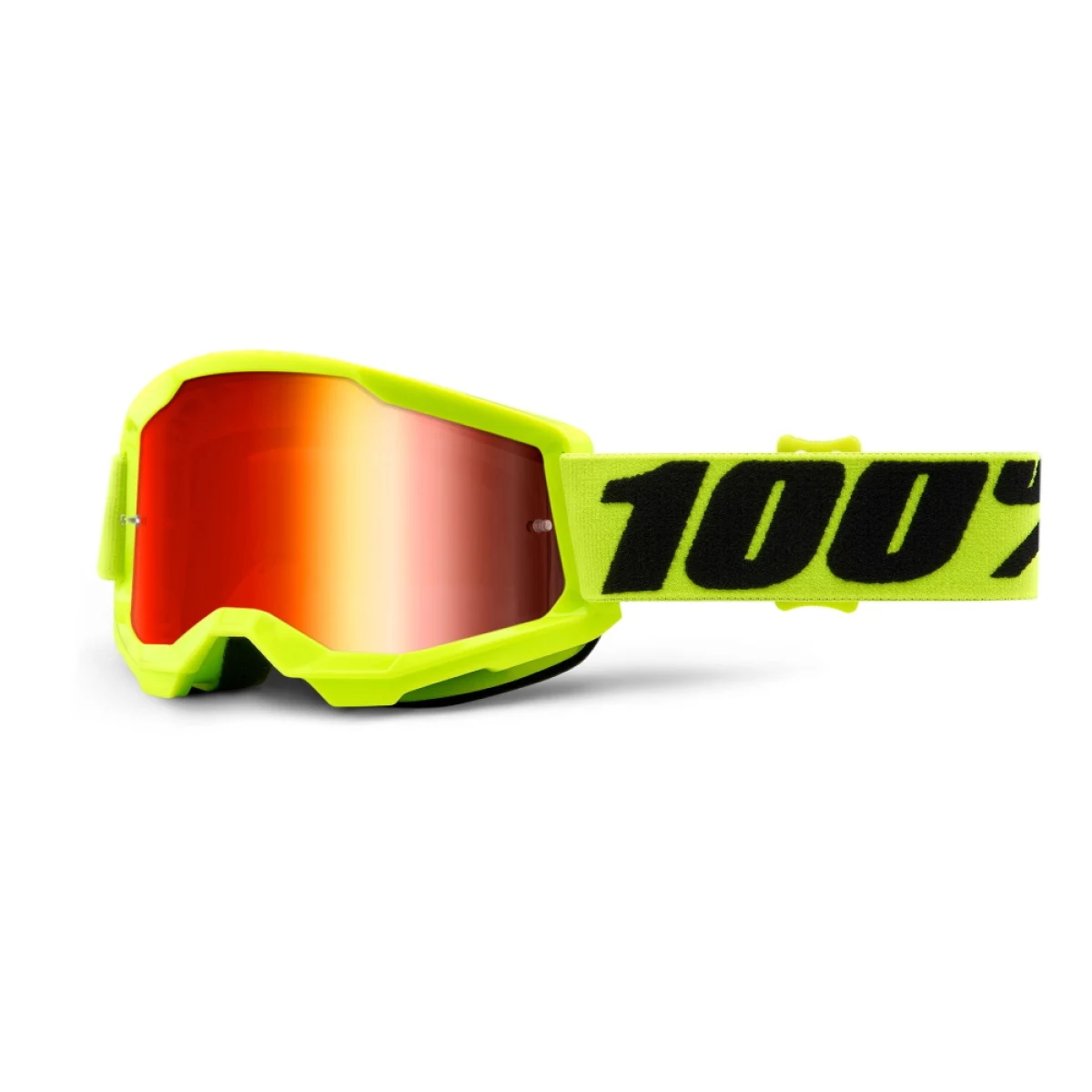 100% Strata 2 Youth Mirror čierna, zrkadlové strieborné plexi · záber 2