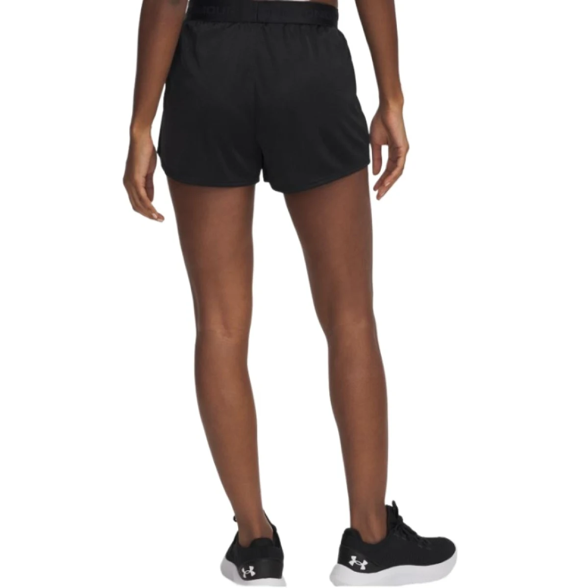 Dámské tréninkové kraťasy UNDER ARMOUR Tech Play Up Shine Shorts-BLK · záber 2