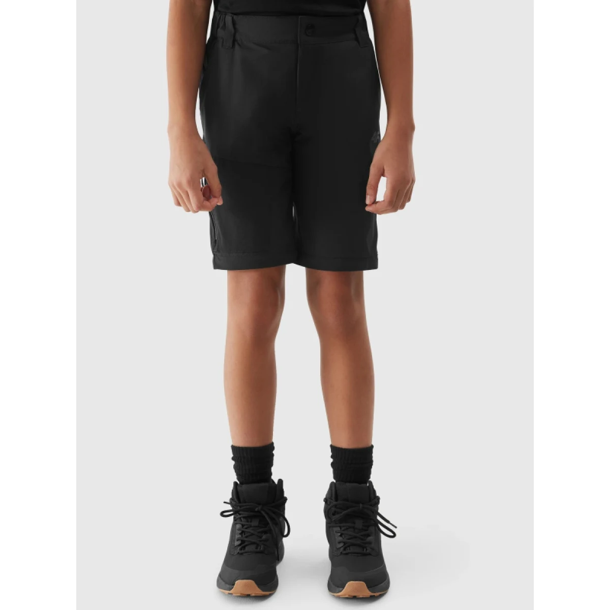 Dievčenské turistické nohavice 4F JUNIOR TROUSERS FNK-JWSS24TFTRF494-21S-BLACK · záber 5