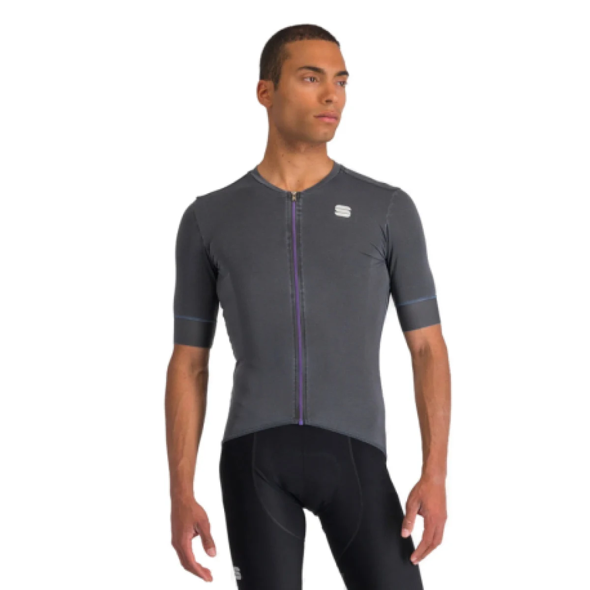 Pánský cyklistický dres s krátkým rukávem SPORTFUL Monocrom jersey, anthracite · záber 1