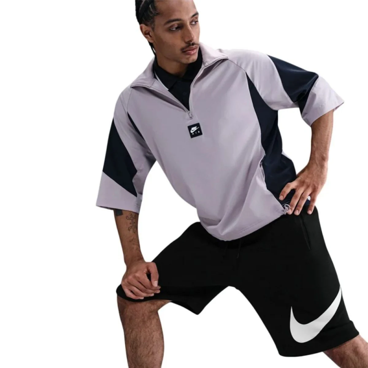 Pánske teplákové kraťasy NIKE M NK CLUB BB SHORT GX BLACK BLACK WHITE · záber 5