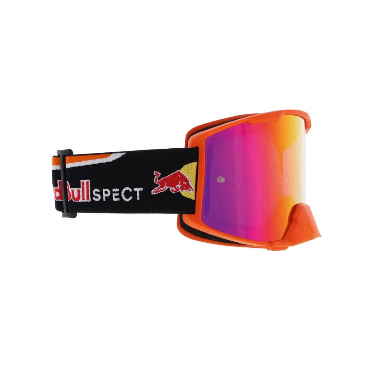 RedBull Spect Spect Strive, oranžové matné, plexi fialové zrcadlové · záber 1