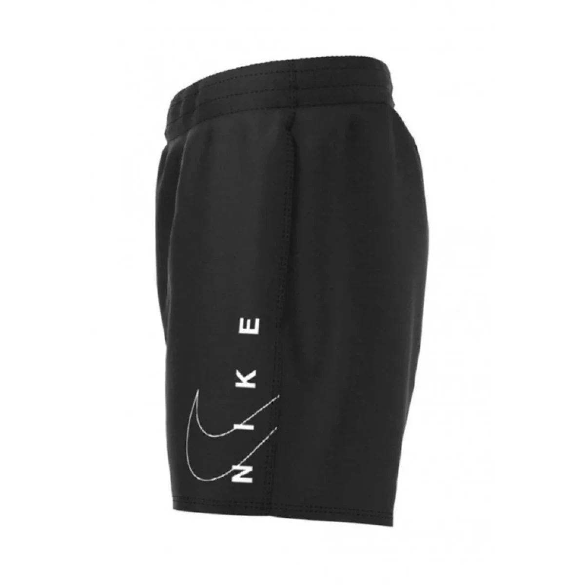 Chlapčenské plavky NIKE SWIM Split Logo Lap 4 inch -001-Black - Farba: čierna · záber 2
