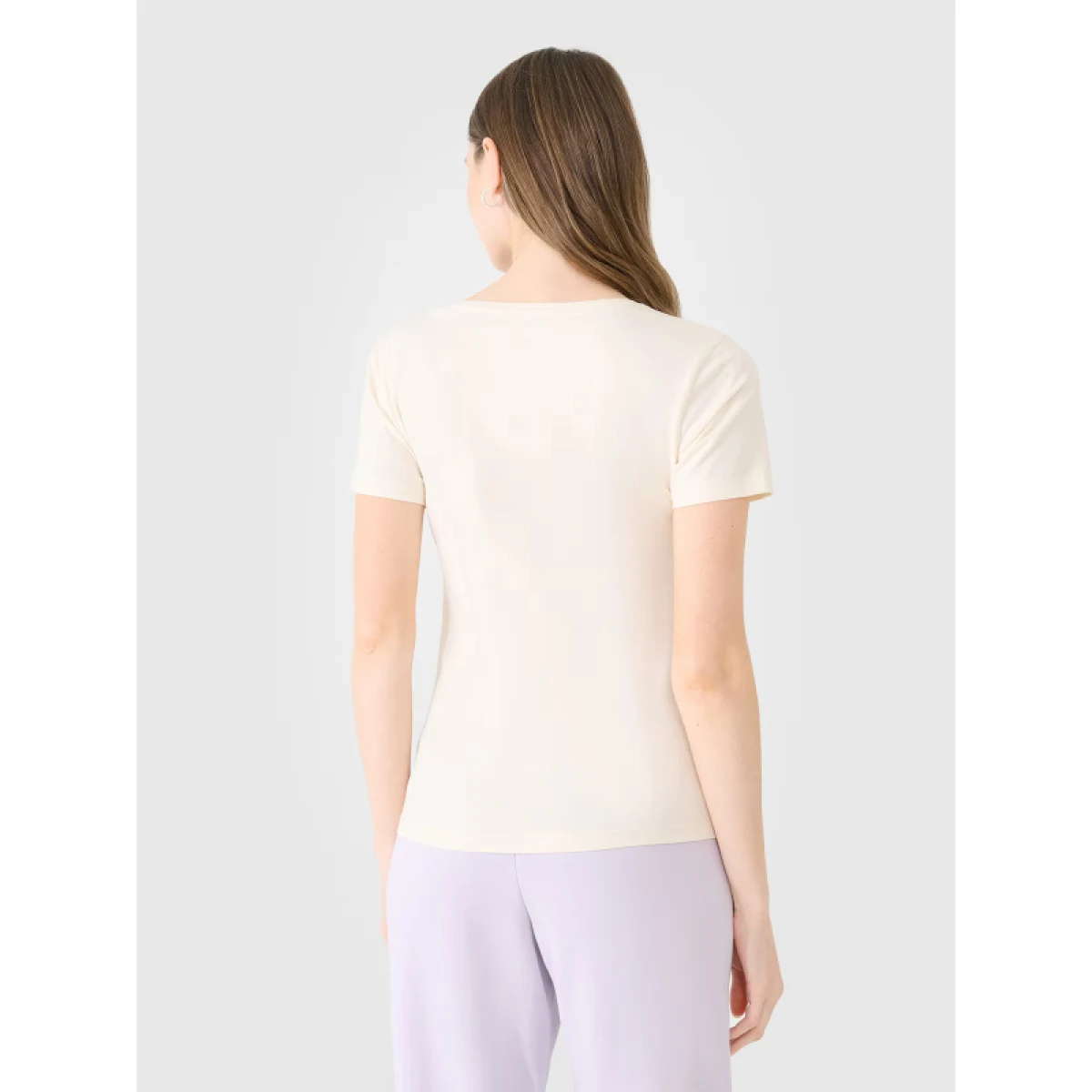 Dámské tričko s krátkým rukávem 4F TSHIRT F1990-11S-OFF WHITE · záber 3