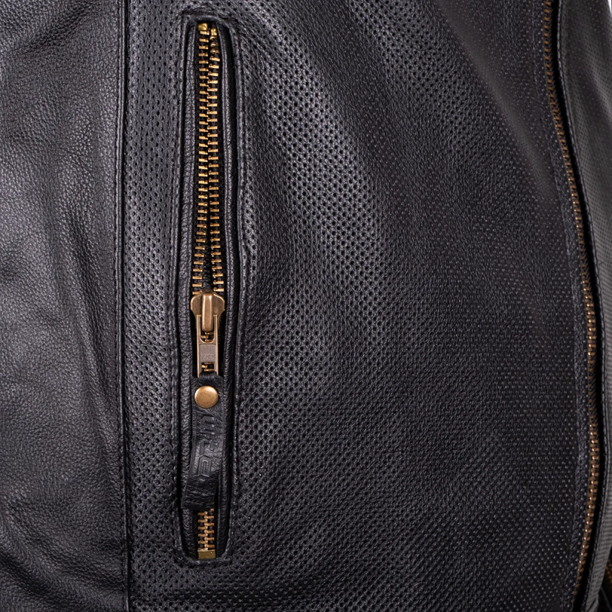 Letná kožená moto bunda W-TEC Gradac Farba čierna, · záber 5