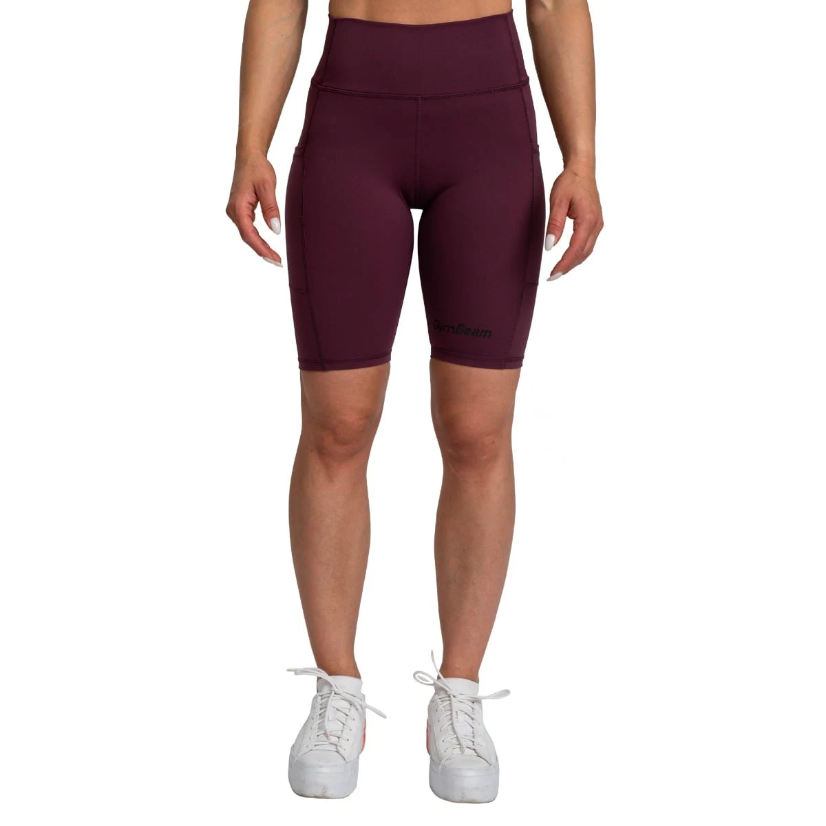 GymBeam Dámské šortky Biker Eggplant - Velikost: XXL | Barva: Fialová | Hmotnost: 0,096 kg | Balení: 100 · záber 5