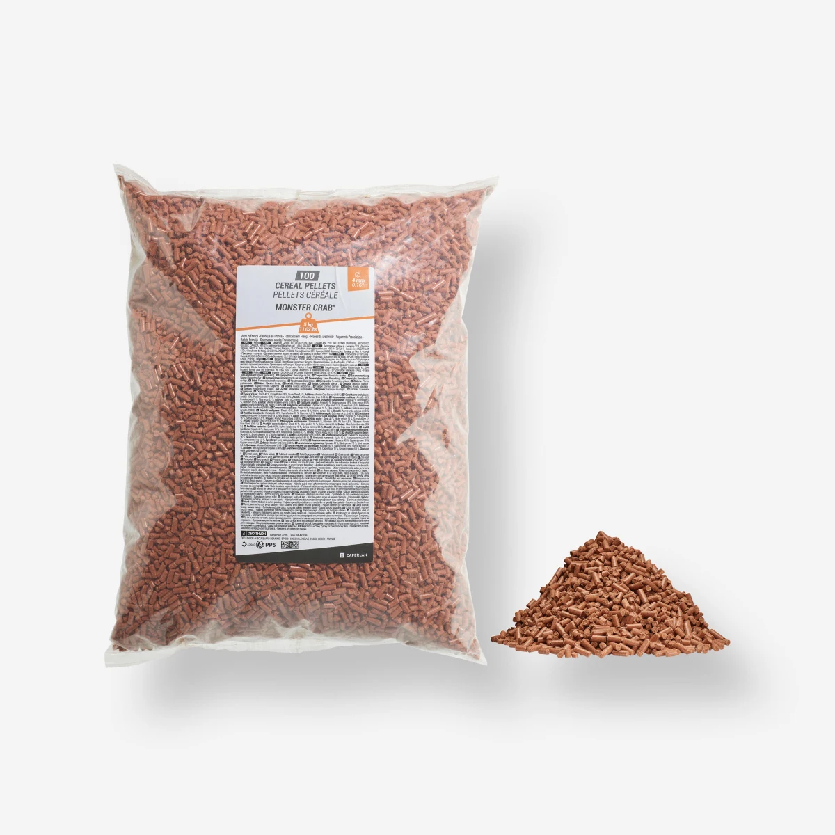 CAPERLAN Pelety na lov kapra Monster crab 4 mm 5 kg bez · záber 1