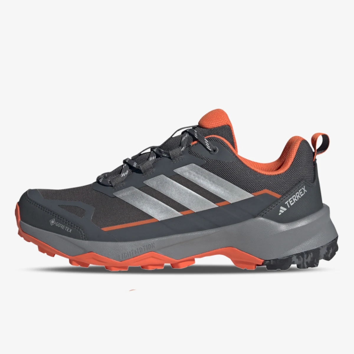 Pánska nízka turistická obuv ADIDAS Terrex Skychaser AX5 GTX M grey six matte silver semi impact orange · záber 2