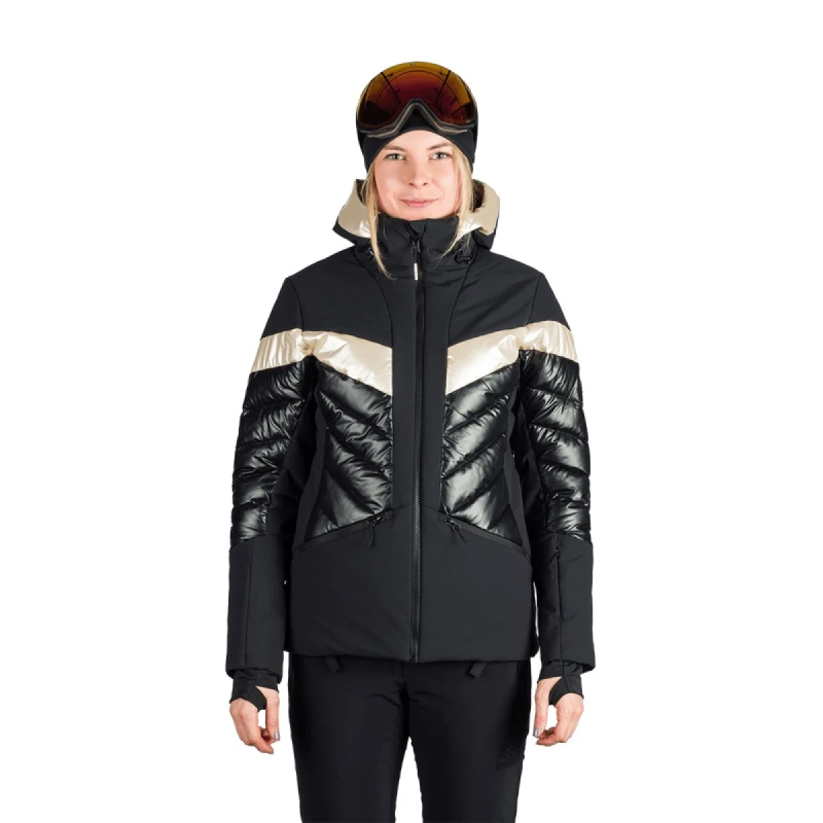 Dámska lyžiarska bunda NORTHFINDER ABIGALE-269black · záber 2